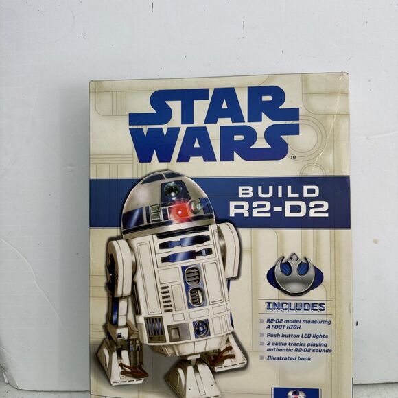 Star Wars Build R2-D2 Paper Craft Model Kit Authentic Sound Module LED Lite 12" - Picture 2 of 9